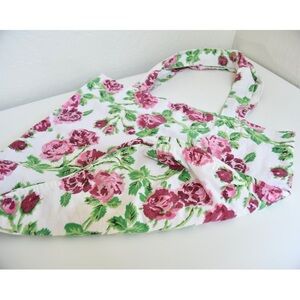 Vintage 2000s Kimchi Blue Cabbage Rose Floral Tote Bag